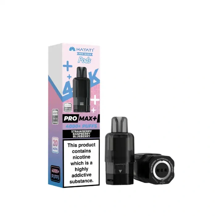 Strawberry Raspberry Blueberry Hayati Pro Max Plus 4K Prefilled Pod